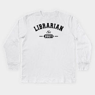 Librarian Est. 2021 Kids Long Sleeve T-Shirt